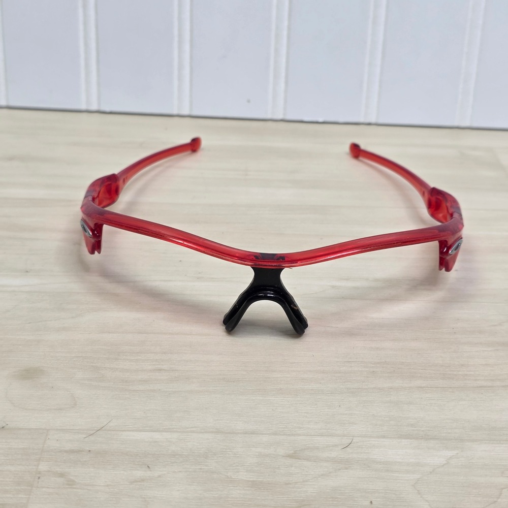 Oakley Radar Path Sunglasses Frame Only Translucent Red Sport Shield Vented R2